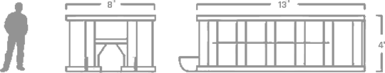 dumpster rental dimensions