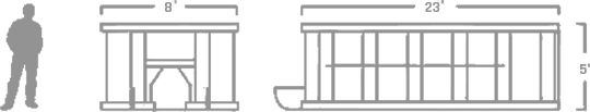 dumpster rental dimensions